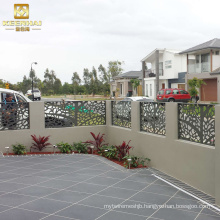 Exterior Decorative Laser Cut Aluminum Garden Fence Panel